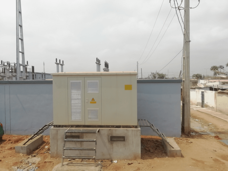 Power distribution prefabricated substation project located in Angola in Africa